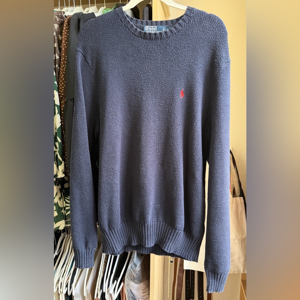 Polo by Ralph Lauren Men's Navy Crewneck Sweater